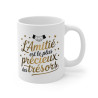 Mug "L'Amitié est le Plus Précieux des Trésors" - Cadeau Émotionnel et Élégant pour Amis