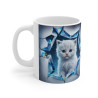 Mug "Chaton Cristal et Étoiles" - Cadeau Féérique pour Amoureux des Chats et de Magie