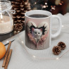 Mug Tasse Animal "Chaton Cœur de Roses - Douceur Féline" - Cadeau Poétique et Émotionnel