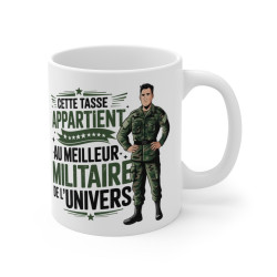 Mug Tasse Militaire "Meilleur Militaire de l'Univers" - Idée Cadeau Hommage et Fierté