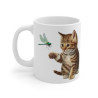 Mug Tasse Animal Chat Chaton et Libellule" -Idée cadeau  Douceur et Nature pour enfants et adultes
