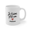 Mug Tasse Personnalisable "Je t'aime" - Humour et Tendresse avec Prénom pour Couple