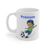 Mug Personnalisable Football Enfant - Cadeau Unique avec Prénom pour Fans de Foot