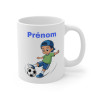 Mug Personnalisable Football Enfant - Cadeau Unique avec Prénom pour Fans de Foot