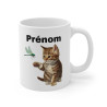 Mug Tasse Personnalisable Personnalisé Chat et Libellule - Cadeau Unique pour Amoureux des Animaux