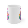 Mug Tasse Personnalisé Chat Arc-en-Ciel - Idée Cadeau Original et Coloré pour enfants et adultes