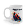 Mug Personnalisé Motard Rouge - Cadeau Unique et Original pour Passionnés de Moto