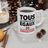 Mug Tasse Agriculteur "Tous les Hommes Naissent Égaux, Mais les Meilleurs Deviennent Agriculteurs" Idée cadeau drôle