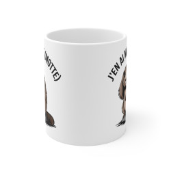 Mug Tasse Drôle Animal Humoristique "J'en ai marre (motte)" - Illustration de Marmotte pour enfants et adultes