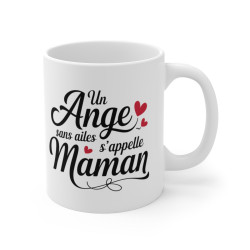 Mug Tasse à Café "Un Ange sans Ailes s'appelle Maman" – Idée Cadeau Touchante et Originale