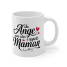 Mug Tasse à Café "Un Ange sans Ailes s'appelle Maman" – Idée Cadeau Touchante et Originale