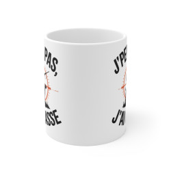 Mug Tasse à Café Humour "J'peux Pas, J'ai Chasse" – Cadeau Original pour Passionnés de Chasse