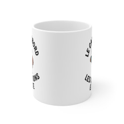 Mug Tasse à Café Humour Animal Ours "Le Café d’Abord, Les Questions Ensuite" – Cadeau Original et Drôle
