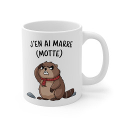 Mug Tasse Humoristique Animal "J'en ai marre (motte)" – Cadeau drôle et original