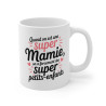 Mug Tasse "Super Mamie – Super Petits-Enfants" –  Idée Cadeau  pour Mamie