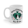 Mug Anniversaire de Mariage – Noces d'Émeraude – 40 Ans d'Amour