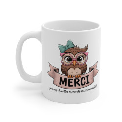 Mug  Tasse Merci Chouette -...