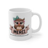Mug  Tasse Merci Chouette -  Idée Cadeau Original pour Dire Merci et Remercier
