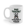 Mug Tasse Prénom "Pas Touche ! Ce Mug Appartient à..." –Idée  Cadeau Drole  Panda Adorable et Personnalisable