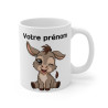 Mug Tasse Animal Personnalisable "Petit Âne Malicieux" – Ajoutez Votre Prénom pour un Cadeau Adorable pour enfants et adultes
