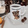 Mug Tasse Personnalisable "Petit Chien Joyeux" avec Prénom – Un Cadeau Unique et Mignon pour enfant et adultes