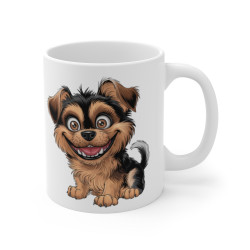 Mug Tasse Animal "Petit Chien Joyeux" –Idée  Cadeau Mignon et Plein de Vie pour enfants et adultes