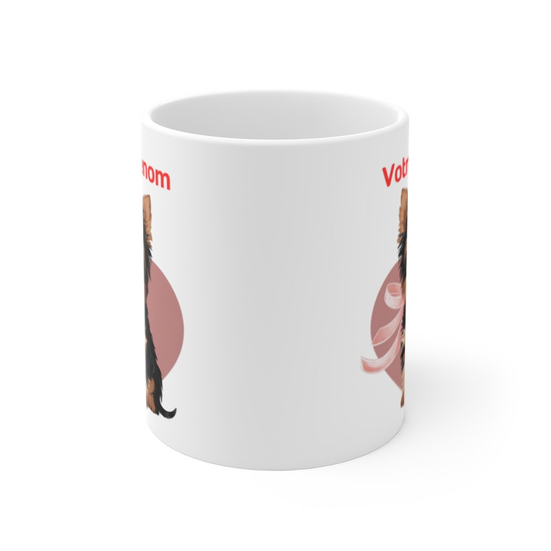 Mug  Tasse Personnalisé Yorkshire – Tasse Adorable avec Prénom, Idée Cadeau Unique pour Enfants et Adultes