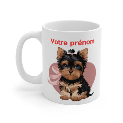 Mug  Tasse Personnalisé Yorkshire – Tasse Adorable avec Prénom, Idée Cadeau Unique pour Enfants et Adultes