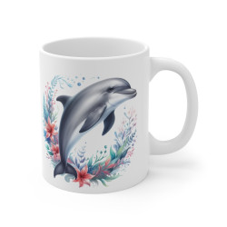 Mug Dauphin Marin – Tasse, Idée Cadeau Élégante pour Amoureux des Océans