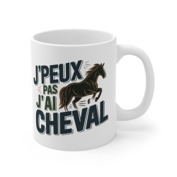 Mug J'Peux Pas J'ai Cheval – Tasse pour Passionnés d'Équitation