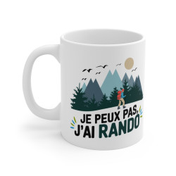 Mug Je Peux Pas, J'ai Rando – Tasse pour Amateurs de Nature et Randonnée