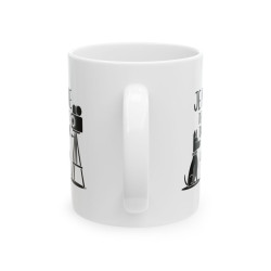 Mug Humour Cinéphile "Je Me Fiche de Qui Meurt, Tant Que Le Chien Survit" – Cadeau Original pour Amoureux des Animaux et Films