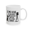 Mug Humour Cinéphile "Je Me Fiche de Qui Meurt, Tant Que Le Chien Survit" – Cadeau Original pour Amoureux des Animaux et Films