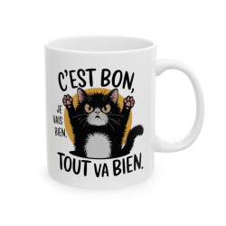 Mug Tasse Chat Drole "C'est...