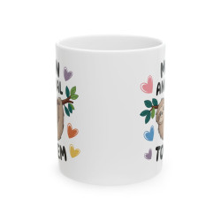 Mug Tasse Animal Drôle humour "Mon Animal Totem" - Paresseux Adorable
