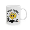 Mug Tasse Humoristique  "Et C'est Reparti... Enfin, Bonjour" idée cadeau Drôle Soleil