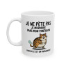 Mug Tasse Humour "Je ne pète pas, je murmure" - Tasse Drôle avec Chat - Idée Cadeau Originale Rigolote