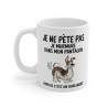 Mug Tasse Humour "Je ne pète pas, je murmure" - Tasse Drôle avec Chien - Idée Cadeau Originale et Rigolote