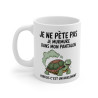 Mug Tasse Humour "Je ne pète pas, je murmure" - Tasse Drôle avec Tortue - Idée Cadeau Originale et Rigolote