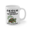Mug Tasse Humour "Je ne pète pas, je murmure" - Tasse Drôle avec Tortue - Idée Cadeau Originale et Rigolote