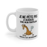 Mug Tasse Humour "Je ne pète pas, je murmure" - Tasse Drôle avec Girafe - Idée Cadeau Originale et Rigolote