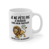 Mug Tasse Humour "Je ne pète pas, je murmure" - Tasse Drôle avec Lion - Idée Cadeau Originale et Rigolote