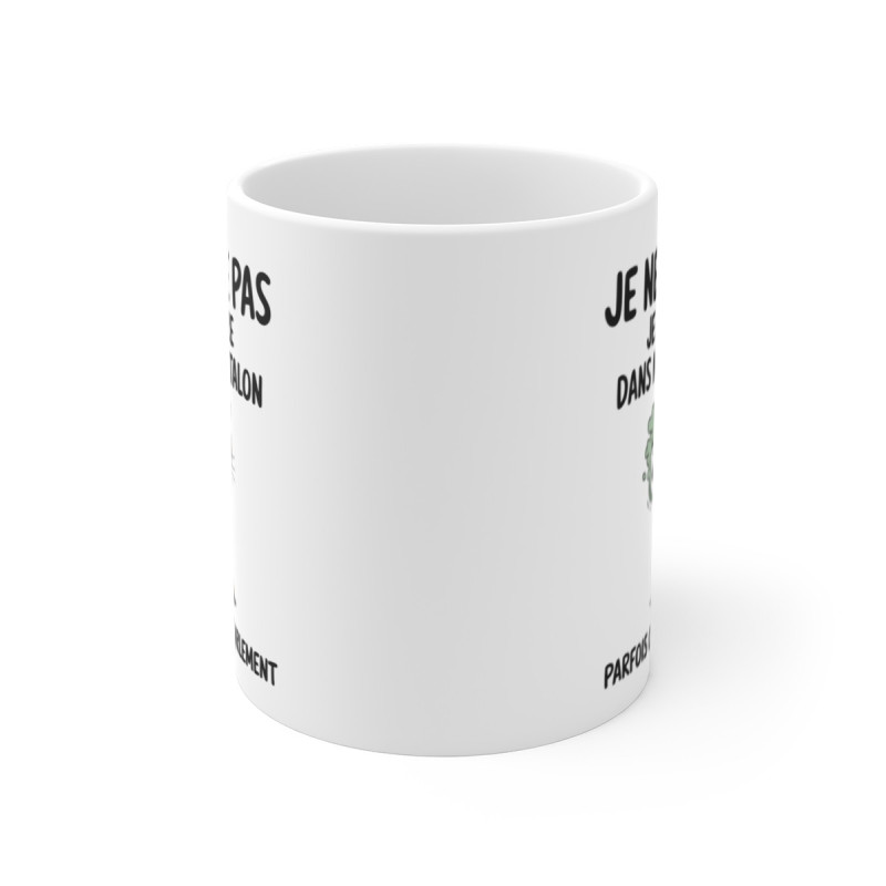 Mug Tasse Humour "Je ne pète pas, je murmure" - Tasse Drôle avec Tigre - Idée Cadeau Originale et Rigolote