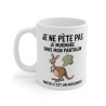 Mug Tasse Humour "Je ne pète pas, je murmure" - Tasse Drôle avec Kangourou - Idée Cadeau Originale et Rigolote