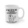 Mug Tasse Humour "Je ne pète pas, je murmure" - Tasse Drôle avec Ours Polaire - Idée Cadeau Originale et Rigolote