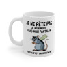 Mug Tasse Humour "Je ne pète pas, je murmure" - Tasse Drôle avec Rat - Idée Cadeau Originale et Rigolote