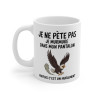 Mug Tasse Humour "Je ne pète pas, je murmure" - Tasse Drôle avec Aigle - Idée Cadeau Originale et Rigolote