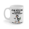 Mug Tasse Humour "Je ne pète pas, je murmure" - Tasse Drôle avec Pingouin - Idée Cadeau Originale et Rigolote