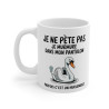 Mug Tasse Humour "Je ne pète pas, je murmure" - Tasse Drôle avec Cygne - Idée Cadeau Originale et Rigolote