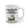 Mug Tasse Humour "Je ne pète pas, je murmure" - Tasse Drôle avec Crocodile - Idée Cadeau Originale et Rigolote